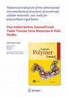 Research paper thumbnail of Numerical evaluation of two-dimensional micromechanical structures of anisotropic cellular materials: case study for polyurethane rigid foams