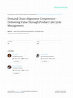 Research paper thumbnail of Demand chain alignment competence — delivering value through product life cycle management