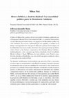 Research paper thumbnail of Bienes públicos y justicia radical reseña - Milton Fisk, Colombia