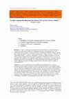 Research paper thumbnail of Foreign Language Reading from the Point of View of New Literacy Studies