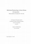 Research paper thumbnail of Dissertation TC: "Babylonian Pharmacology in Graeco-Roman 'Dreckapotheke.' With an Edition of Uruanna III 1-143 (138)"