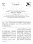 Research paper thumbnail of Thin film passivation of organic light emitting diodes by inductively coupled plasma chemical vapor deposition