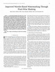 Research paper thumbnail of Improved wavelet-based watermarking through pixel-wise masking