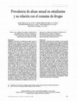 Research paper thumbnail of Prevalencia de abuso sexual en estudiantes y su relación con el consumo de drogas