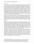 Research paper thumbnail of Statement of Philosophy of Research and Teaching