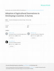 Research paper thumbnail of Adoption of Agricultural Innovations in Developing Countries: A Survey