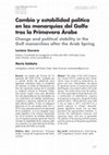 Research paper thumbnail of Cambio y estabilidad política en las monarquías del Golfo tras la primavera árabe