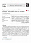 Research paper thumbnail of Experimental and numerical crack paths in PUR foams