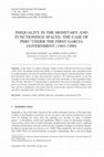 Research paper thumbnail of INEQUALITY IN THE MONETARY AND FUNCTIONINGS SPACES: THE CASE OF PERU UNDER THE FIRST GARCIA GOVERNMENT (1985-1990)