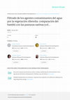 Research paper thumbnail of Filtrado de los agentes contaminantes del agua por la vegetación ribereña: comparación del bambú con las pasturas nativas y el arroz en una cuenca en la República Democrática Popular Lao