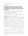 Research paper thumbnail of Television, diversity and cultural hegemony: A comparative study of the dominant ethnic stereotypes in the television systems of Chile and France