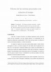 Research paper thumbnail of Efectos de las normas procesales con relación al tiempo