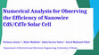 Research paper thumbnail of 17th National Renewable Energy and Green EXPO 2017: Numerical Analysis for Observing the Efficiency of Nanowire CdS/CdTe Solar Cell