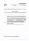 Research paper thumbnail of THE EFFECT OF THE REYNOLDS NUMBER OF AIR FLOW TO THE PARTICLE COLLECTION EFFICIENCY OF A FIBROUS FILTER MEDIUM WITH CYLINDRICAL SECTION