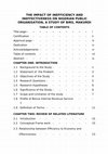 Research paper thumbnail of THE IMPACT OF INEFFICIENCY AND INEFFECTIVENESS ON NIGERIAN PUBLIC ORGANISATION.docx