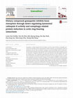 Research paper thumbnail of Dietary compound gossypetin inhibits bone resorption through down-regulating lysosomal cathepsin K activity and autophagy-related protein induction in actin ring-bearing osteoclasts