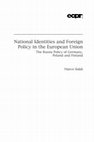 Research paper thumbnail of National Identities and Foreign Policy in the European Union. The Russia Policy of Germany, Poland and Finland