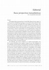 Research paper thumbnail of Editorial. Raza: Perspectivas transatlánticas