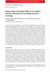 Research paper thumbnail of Improving reasoning skills in secondary history education by working memory training