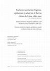 Research paper thumbnail of Patricia Palma, José Ragas - Enclaves sanitarios: higiene, epidemias y salud en el Barrio chino de Lima, 1880-1910