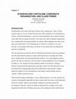 Research paper thumbnail of Stakeholder Capitalism, Corporate Organization, and Class Power