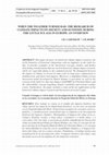 Research paper thumbnail of WHEN THE WEATHER TURNED BAD. THE RESEARCH OF CLIMATE IMPACTS ON SOCIETY AND ECONOMY DURING THE LITTLE ICE AGE IN EUROPE. AN OVERVIEW