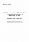 Research paper thumbnail of Distribution and Prevalence of Drinkable Water Contamination and Significance of Water Quality in Lahore