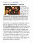 Research paper thumbnail of “Hefting the Masterpieces: Filmworker.” Review of Filmworker, by Tony Zierra. Film International. 26 May 2018. https://filmint.nu/?p=24605.