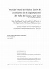 Research paper thumbnail of Manejo estatal de baldíos: factor de crecimiento en el Departamento del Valle del Cauca, 1910-1920