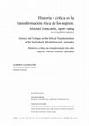 Research paper thumbnail of Historia y crítica en la transformación ética de los sujetos. Michel Foucault, 1926–1984