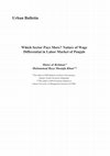 Research paper thumbnail of Which Sector Pays More?  Nature of Wage Differential in Labor Market of Punjab