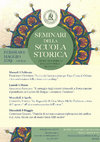 Research paper thumbnail of Seminari della Scuola Storica nazionale di studi medievali, Istituto storico italiano per il Medioevo, Roma, febbraio-maggio 2019