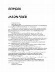 Research paper thumbnail of FRIED Jason - Rework