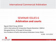 Research paper thumbnail of Trọng tài và Tòa án - Arbitration and National Court