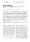 Research paper thumbnail of Patients as Research Partners; How to Value their Perceptions, Contribution and Labor