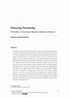 Research paper thumbnail of Picturing Femininity: Portraits of the Early Modern Siamese Women