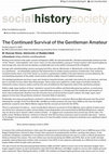 Research paper thumbnail of The Continued Survival of the Gentleman Amateur