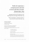 Research paper thumbnail of Redes de espionaje, conspiraciones y control policial en el Río de la Plata (Montevideo, 1843)