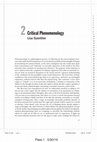 Research paper thumbnail of Critical Phenomenology