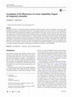 Research paper thumbnail of Investigation of the Effectiveness of a Career Adaptability Program for Prospective Counsellors