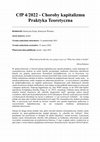 Research paper thumbnail of CfP 4/2022 - Choroby kapitalizmu