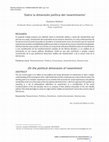 Research paper thumbnail of Sobre la dimensión política del resentimiento