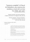 Research paper thumbnail of “Sentencia cumplida”: el Chacal de Nahueltoro, una construcción mediática a través de la revista Vea. Chile, 1960-1963