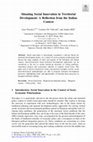 Research paper thumbnail of Situating Social Innovation in Territorial Development: A Reflection from the Italian Context