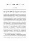 Research paper thumbnail of Review: Jacob W. Wood, To Stir a Restless Heart. Thomas Aquinas and Henri de Lubac on Nature, Grace, and the Desire for God. Washington, D.C.: The Catholic University of America 2019