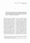 Research paper thumbnail of Review: Albert the Great, On the Body of the Lord. Trans. by Sr. Albert Marie Surmanski OP (The Fathers of the Church. Mediaeval Continuation, Vol. 17), Washington, D.C .: The Catholic University of America Press, 2017