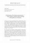 Research paper thumbnail of „Podróżujemy dla własnej przyjemności...” – zapis podróży Daniela Naborowskiego z Montpellier do Awinionu