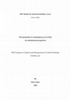 Research paper thumbnail of The promotion of contemporary art in Italy. An institutional perspective