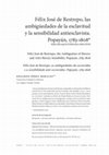 Research paper thumbnail of Félix José de Restrepo, las ambigüedades de la esclavitud y la sensibilidad antiesclavista. Popayán, 1783-1808