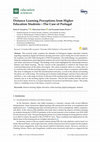 Research paper thumbnail of Distance Learning Perceptions from Higher Education Students-The Case of Portugal